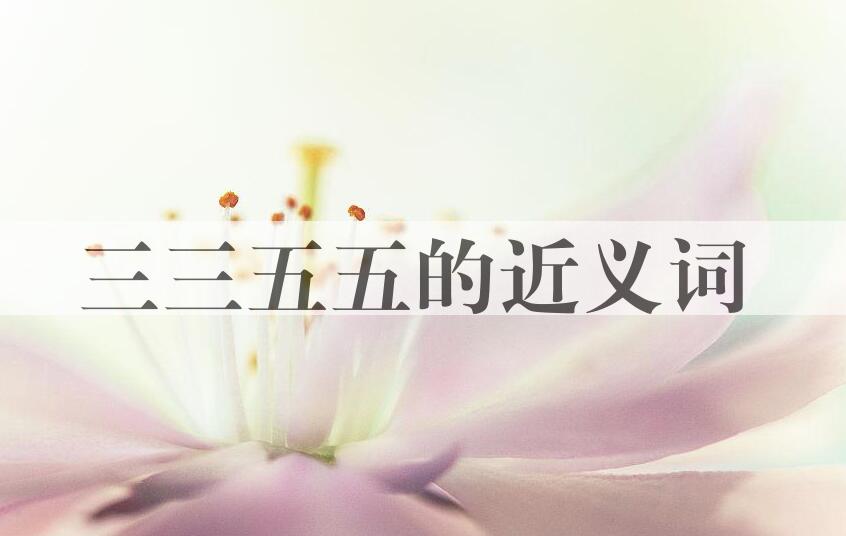 用三三五五造句