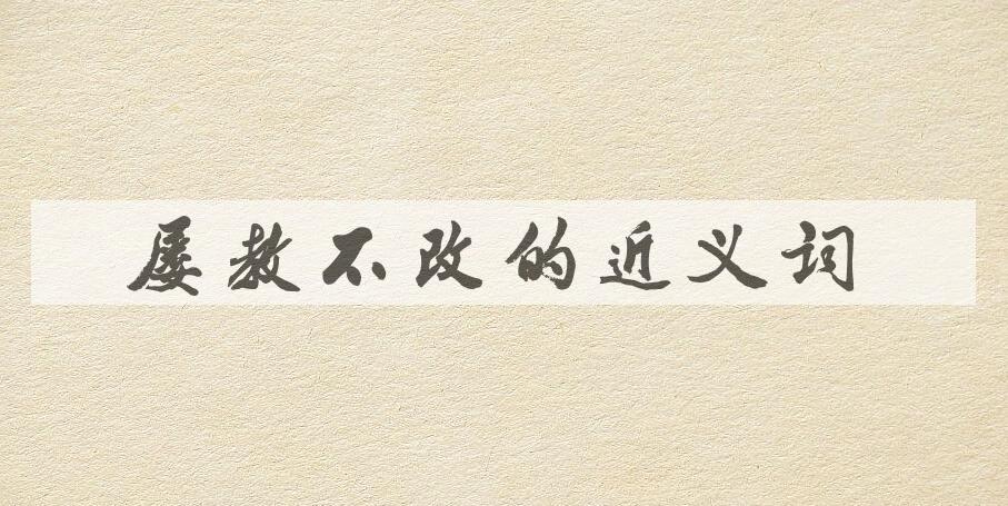 用屡教不改造句