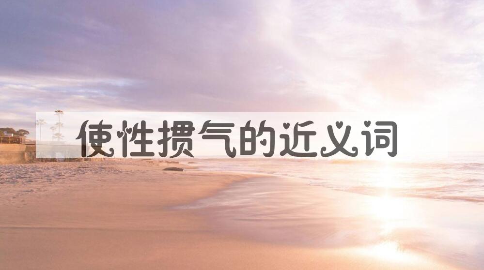 用使性掼气造句
