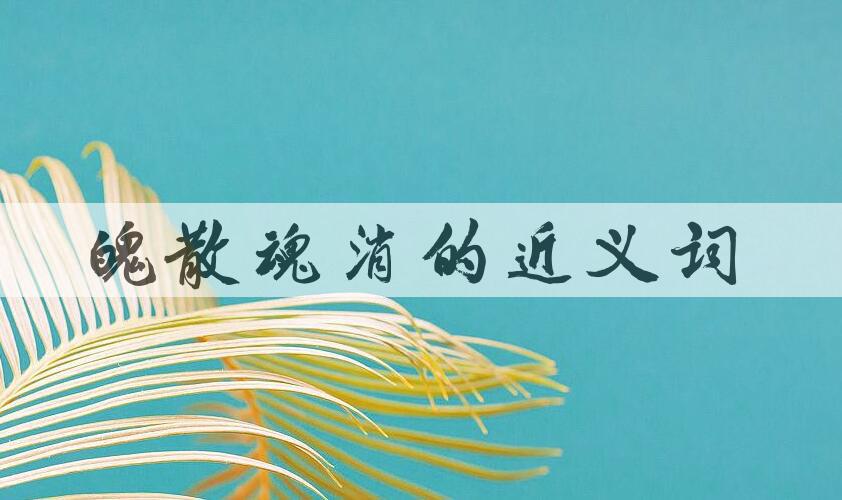 用魄散魂消造句