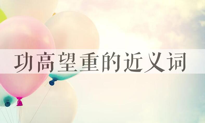 用功高望重造句