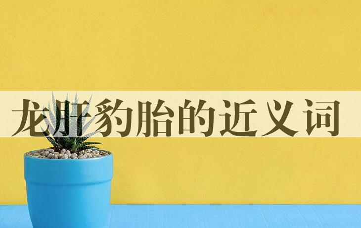 用龙肝豹胎造句