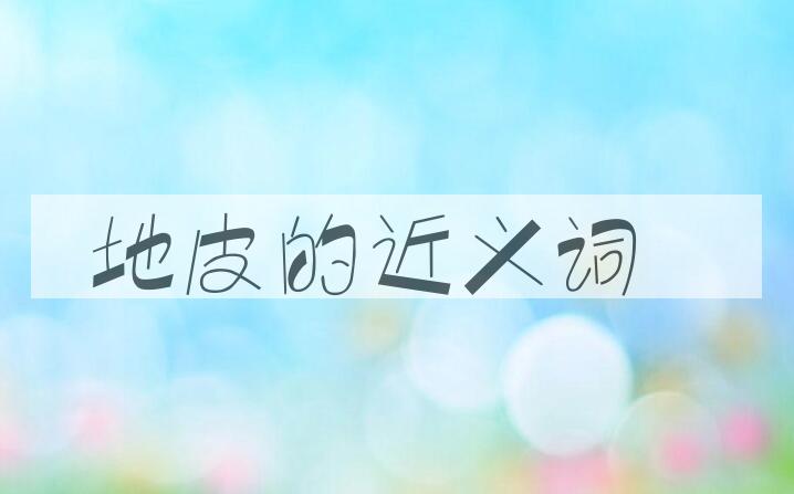 用地皮造句
