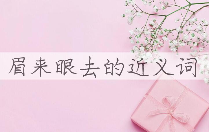 用眉来眼去造句