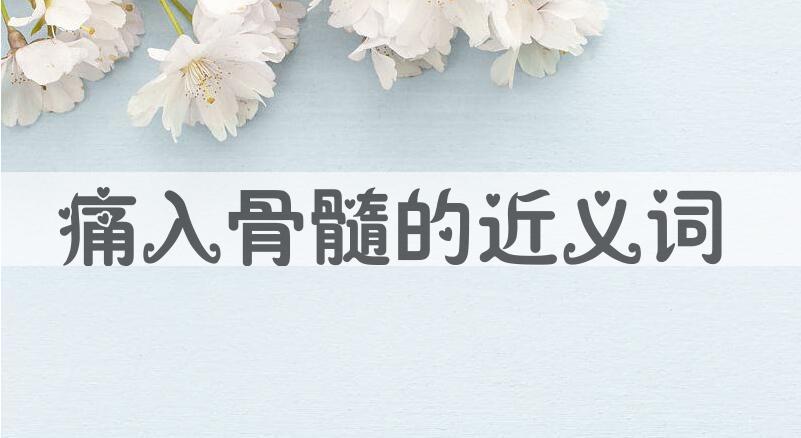 用痛入骨髓造句