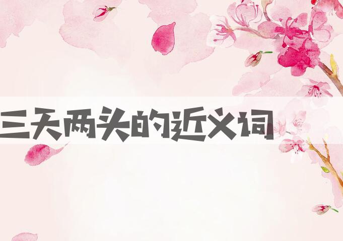 用三天两头造句