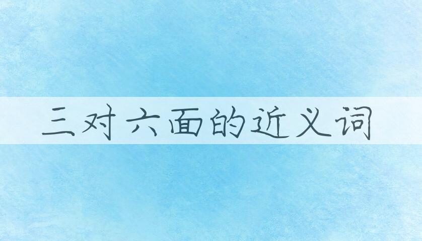 用三对六面造句