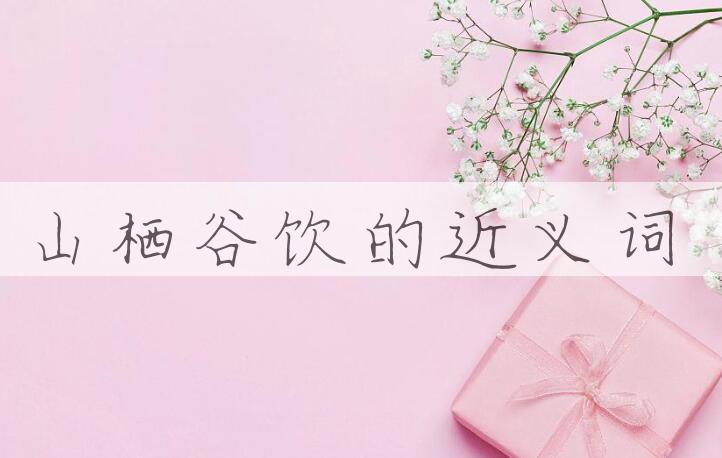 用山栖谷饮造句