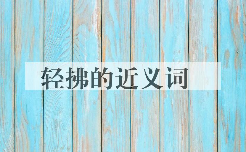 用轻拂造句