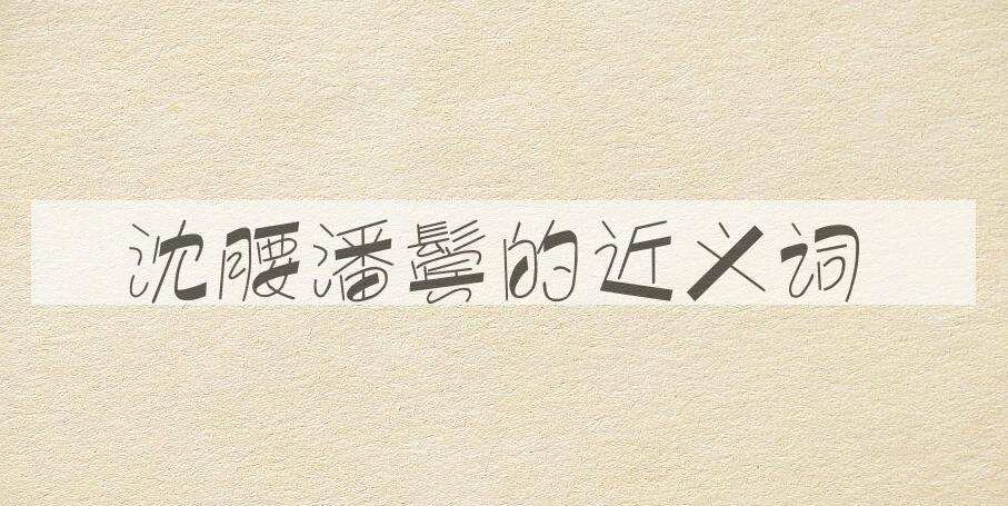 用沈腰潘鬓造句