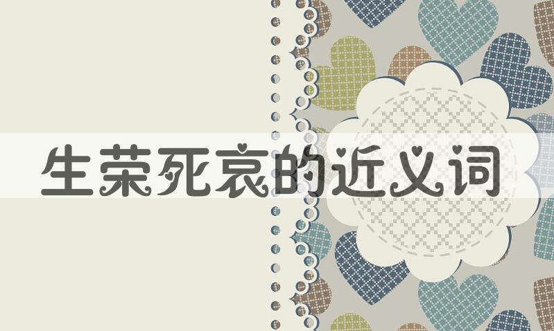 用生荣死哀造句