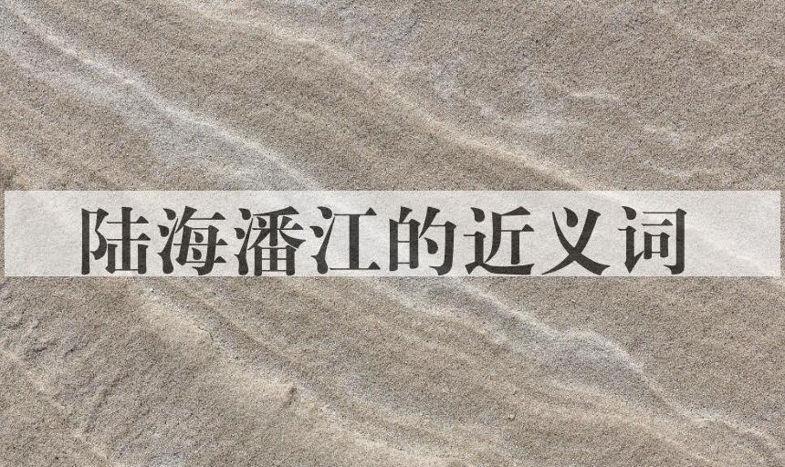用陆海潘江造句