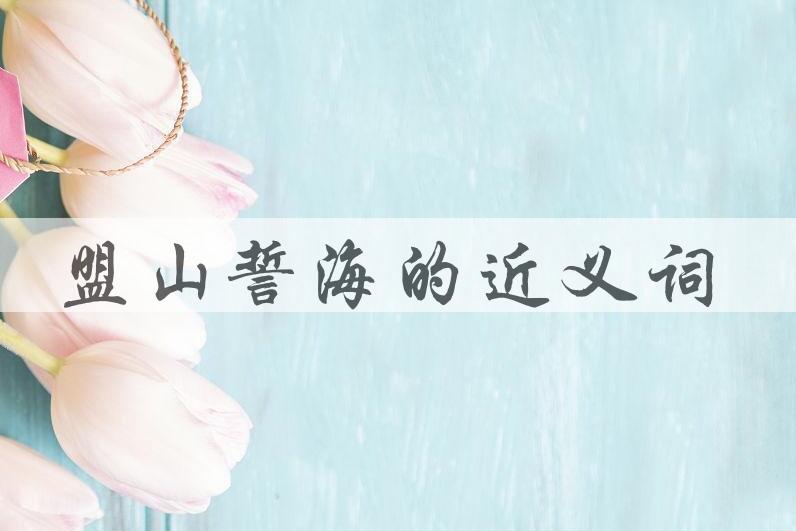 用盟山誓海造句