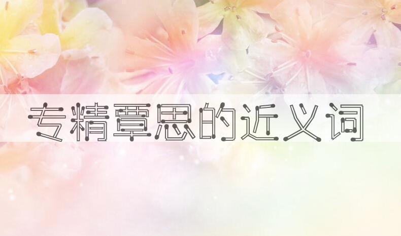 用专精覃思造句