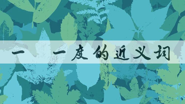 用一年一度造句