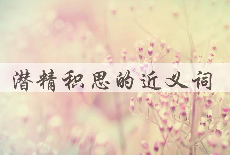 用潜精积思造句