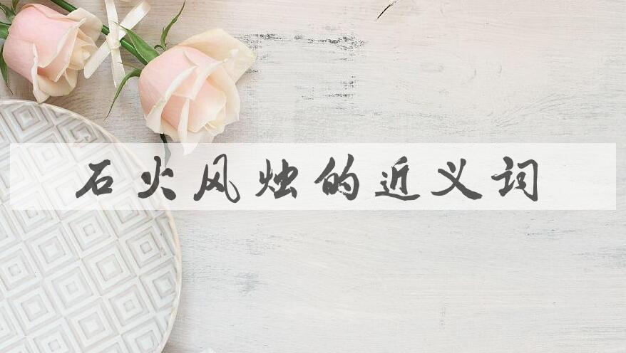 用石火风烛造句