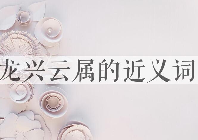 用龙兴云属造句