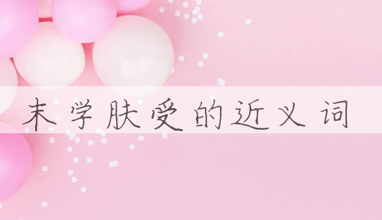 用末学肤受造句