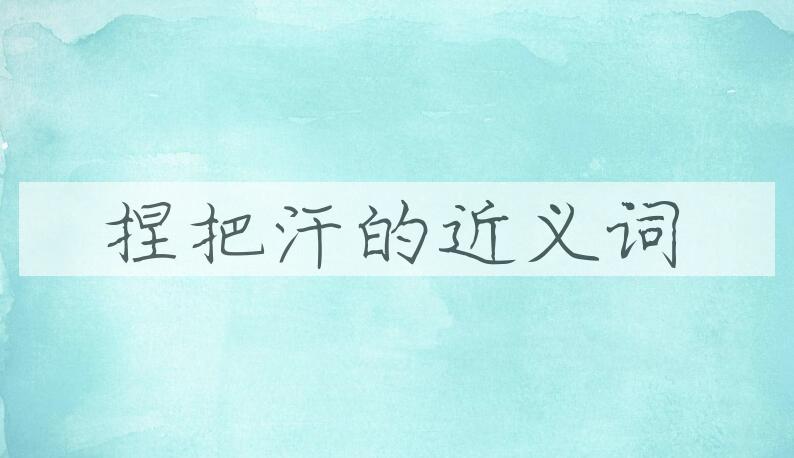 用捏把汗造句