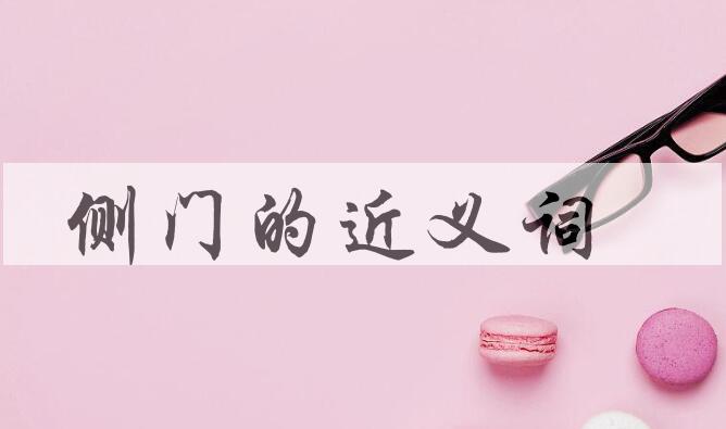 用侧门造句