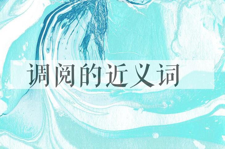 用调阅造句