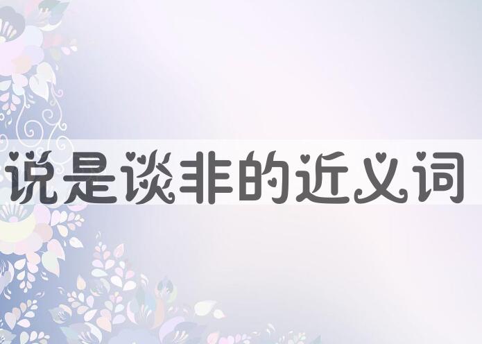 用说是谈非造句