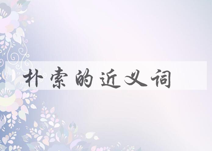 用朴索造句