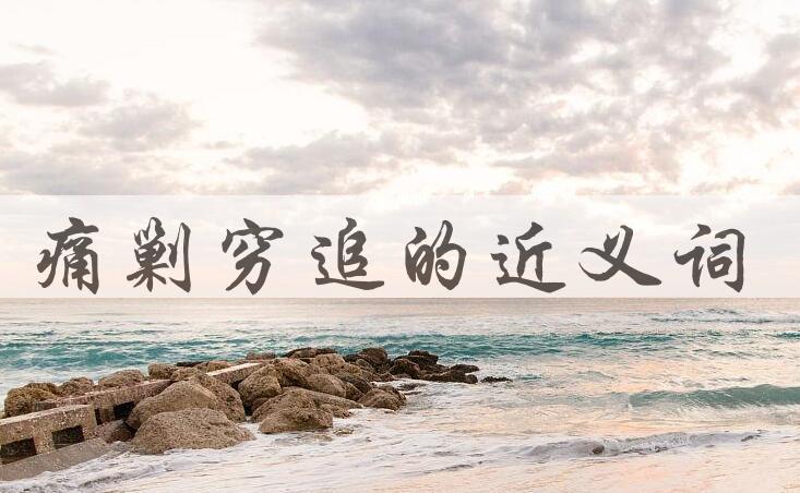 用痛剿穷追造句