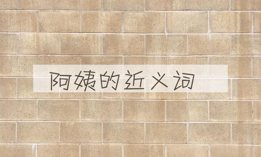 用阿姨造句