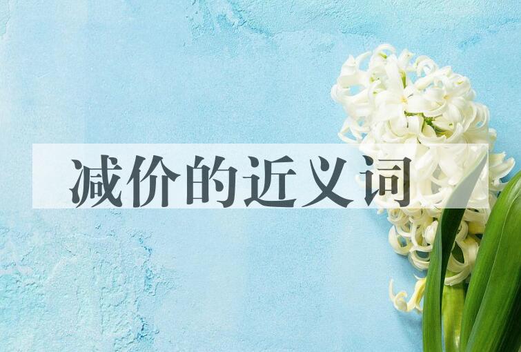 用减价造句