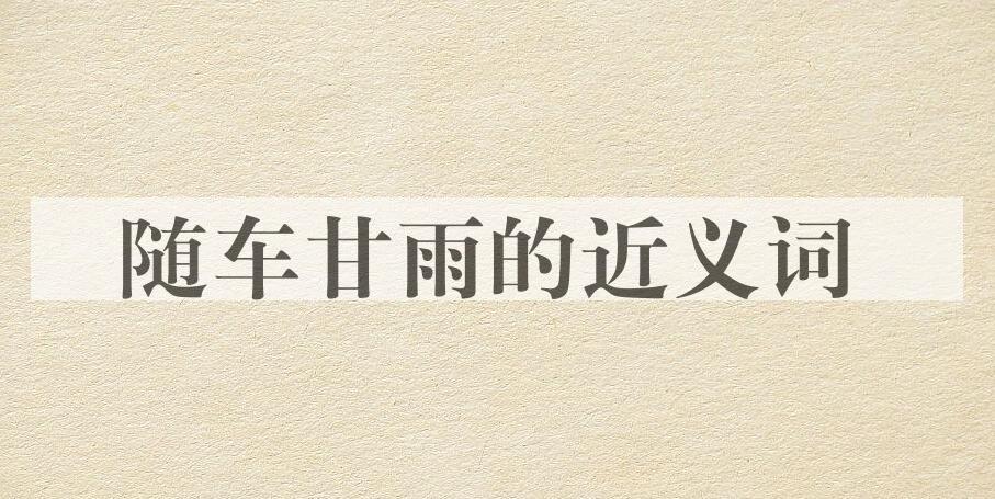 用随车甘雨造句