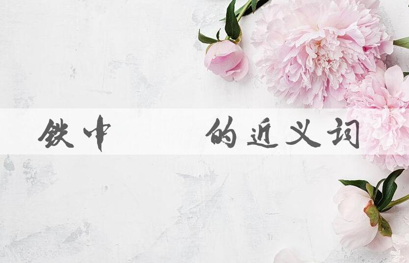 用铁中铮铮造句