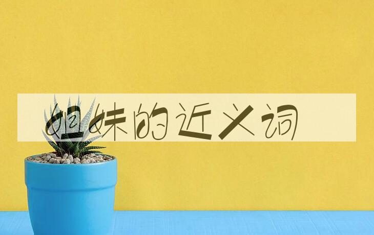用姐妹造句