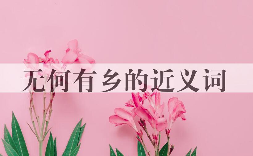 用无何有乡造句