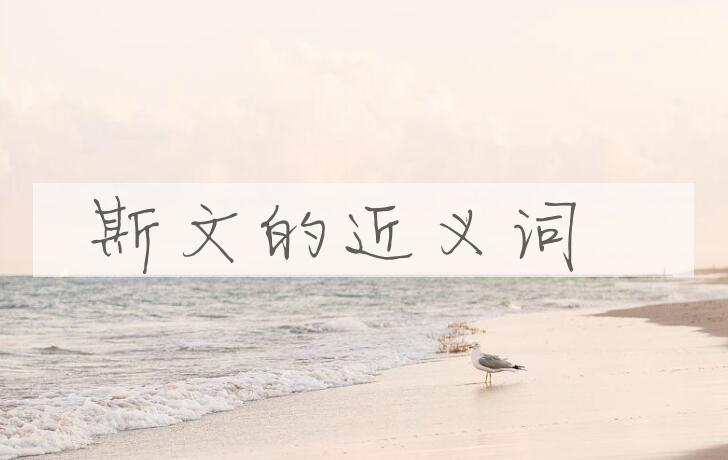 用斯文造句