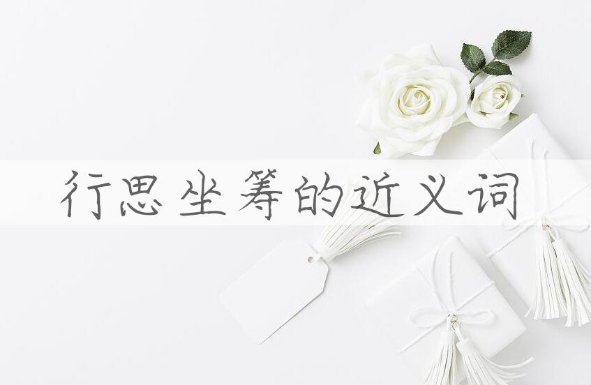 用行思坐筹造句