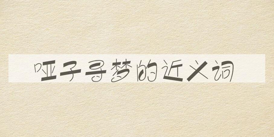 用哑子寻梦造句