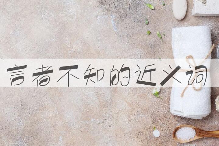 用言者不知造句