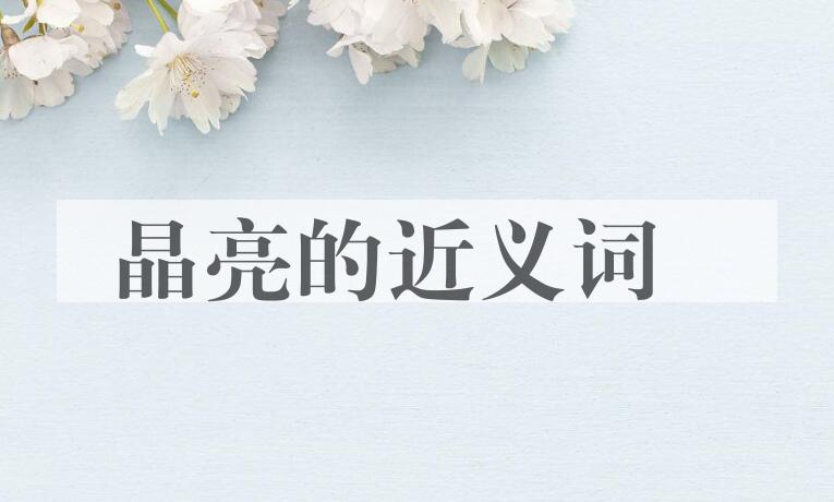 用晶亮造句