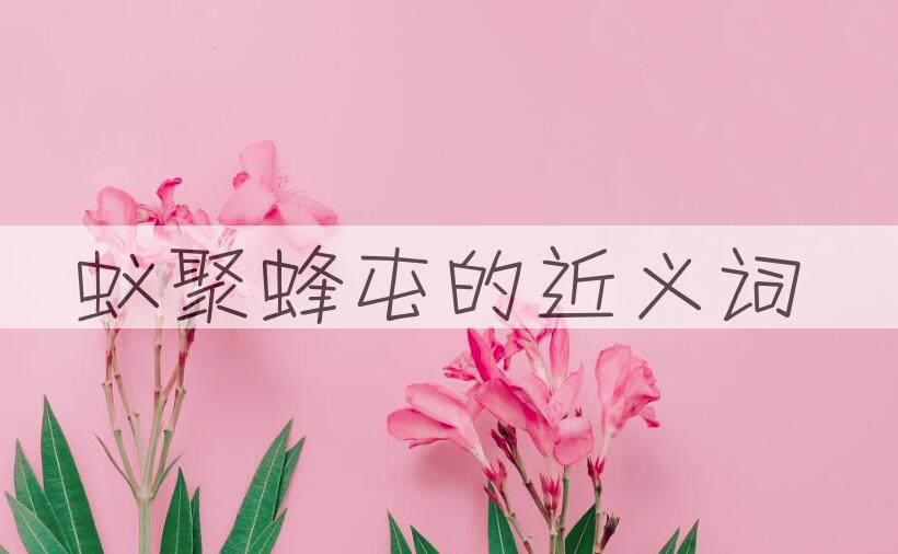 用蚁聚蜂屯造句