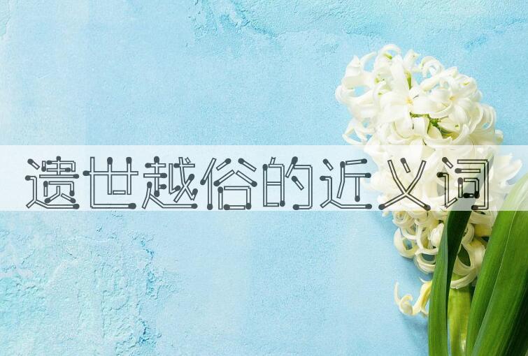 用遗世越俗造句
