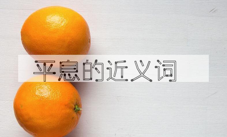 用平息造句