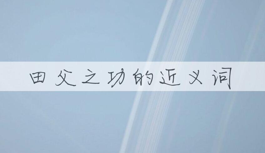 用田父之功造句