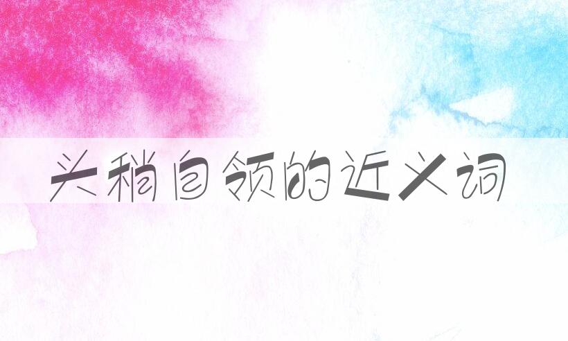 用头稍自领造句