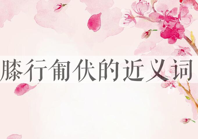 用膝行匍伏造句
