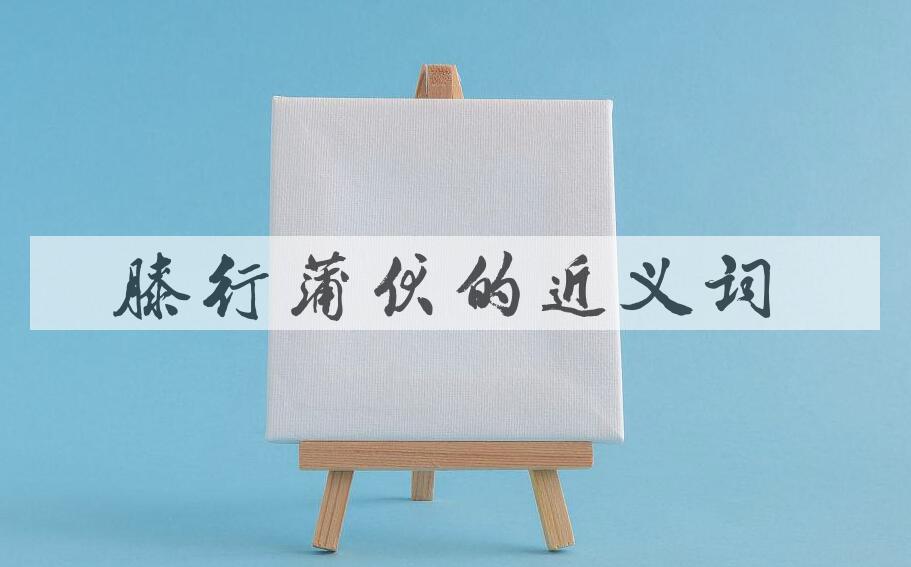 用膝行蒲伏造句