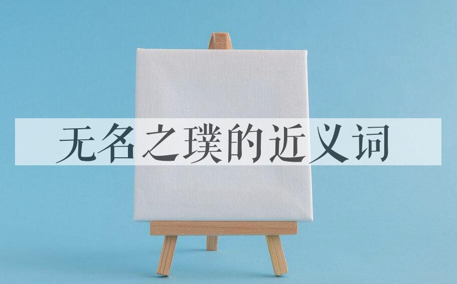 用无名之璞造句
