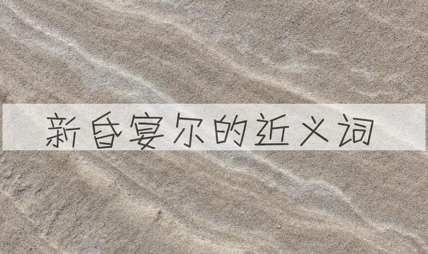 用新昏宴尔造句