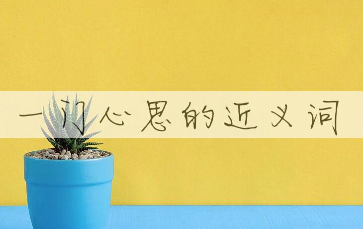 用一门心思造句